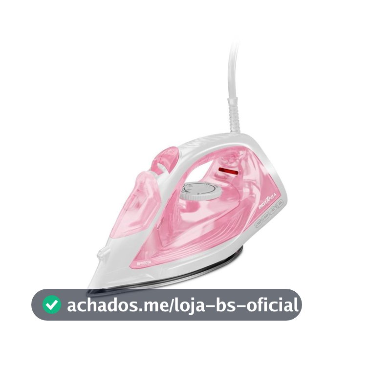Ferro de Passar a Vapor Britânia Rosa Vapor Extra BFVE01A