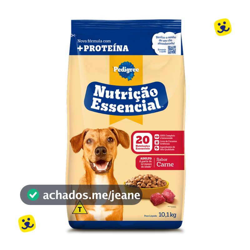 Ração para Cachorro Ração para Cachorro Pedigree Ração Cachorro 10kg Pedigree Nutrição Essencial