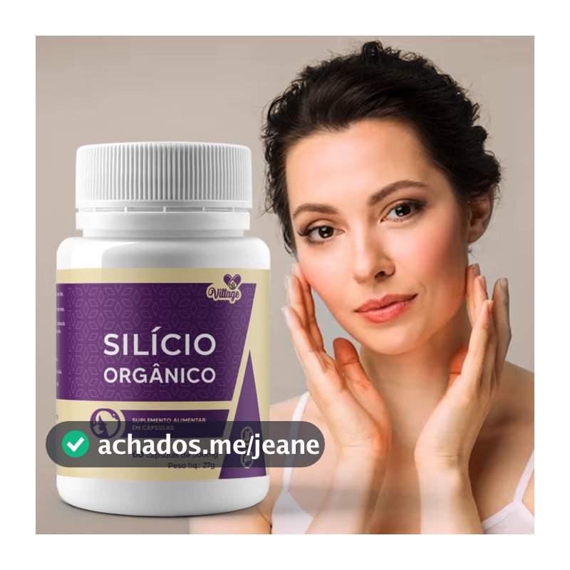 Silício Orgânico 60 cápsulas Beleza da pele e unhas VITTAGE