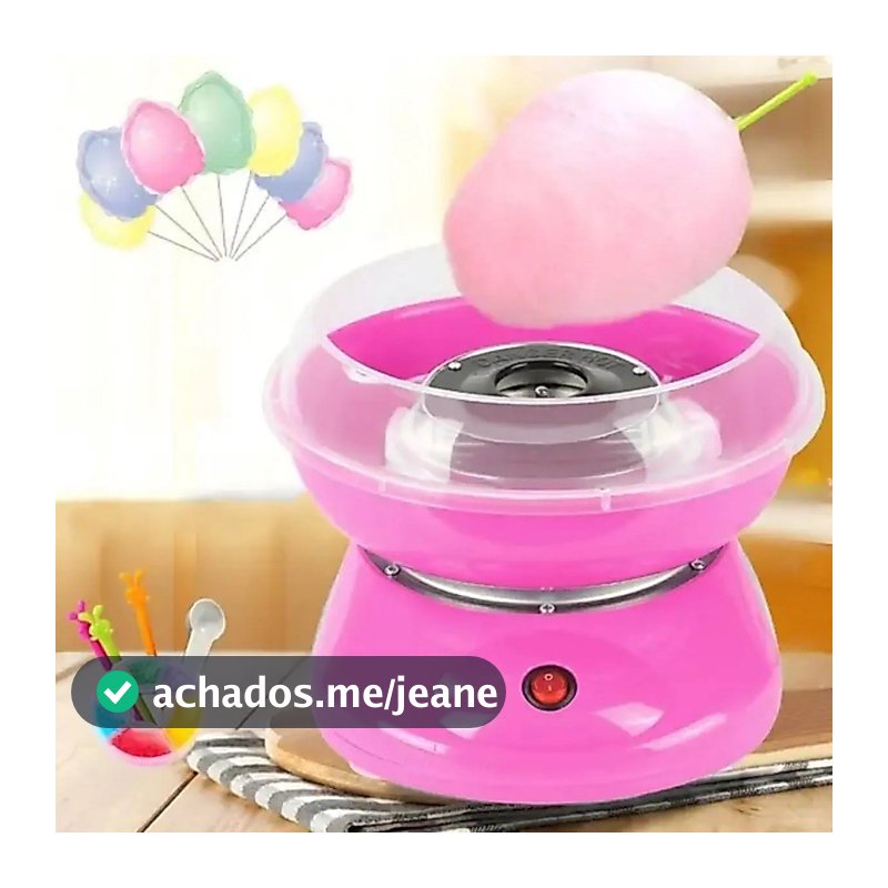 🍭 Máquina de Algodão Doce Elétrica Portátil 110V E 220v– Diversão Garantida em Festas e Eventos