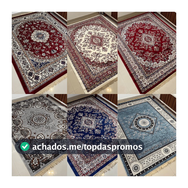 Tapete Sala Belga Persa Luxo 2,00x2,50 M Importado Clássico Com Franja