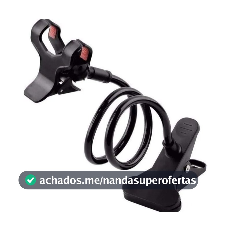 Suporte Para Celular Articulado Universal De Mesa Cama Garra