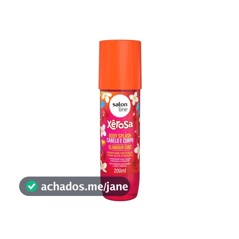 Body Splash Cabelo e Corpo Xêrosa Glamour Chic 200ml