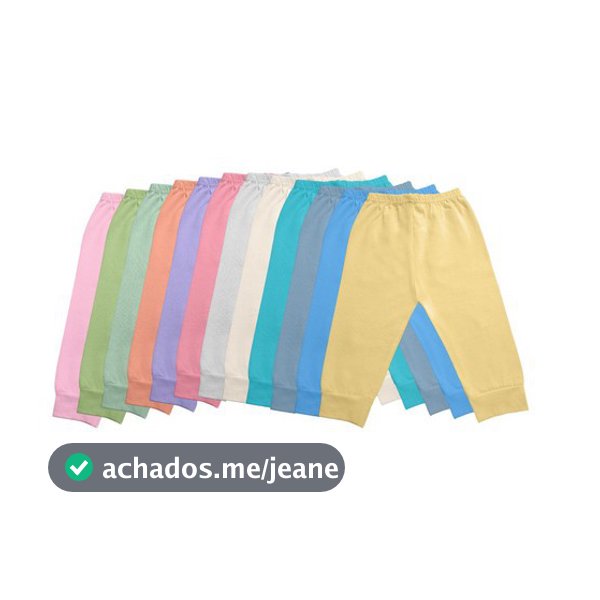 Kit 6 Mijão Calça Bebê em Malha 100% Algodão Alta Qualidade