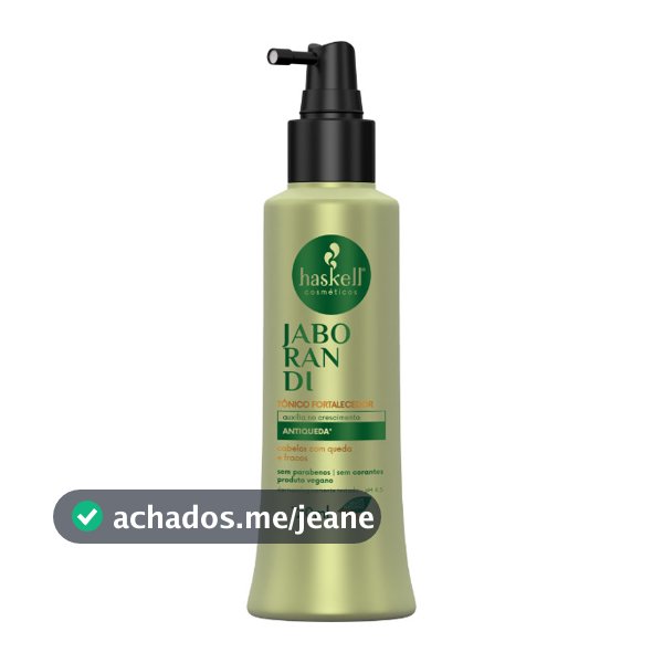 Tônico Fortalecedor Antiqueda Jaborandi 120ml Haskell | Estímulo de crescimento