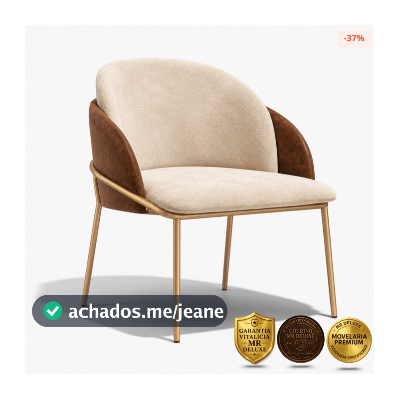 Cadeira Aurora Para Mesa De Jantar E Recepção Em Boucle Luxo - Cadeira Base De Ferro Resistente