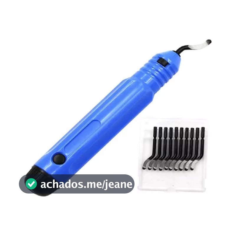 Escareador Rebarbador Tipo Caneta Com 10 Lâminas Extras