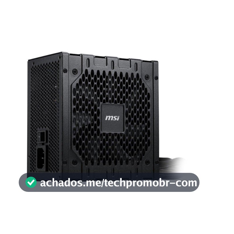 Fonte MSI MAG BN65A, 650W, 80 Plus Bronze, PFC Ativo, Com Cabo, Preto - MAG BN65A