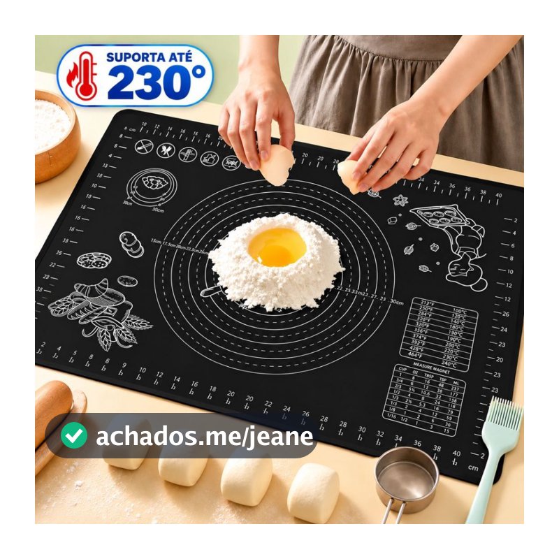 Kit Tapete de Silicone para Confeitaria Cozinha 30x40 , 40x50 cm Utensílios de Cozinha de Silicone