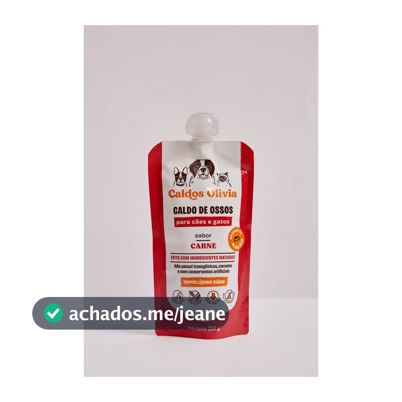 Caldo de Ossos Bovino 250 Ml Caldinho da Olivia