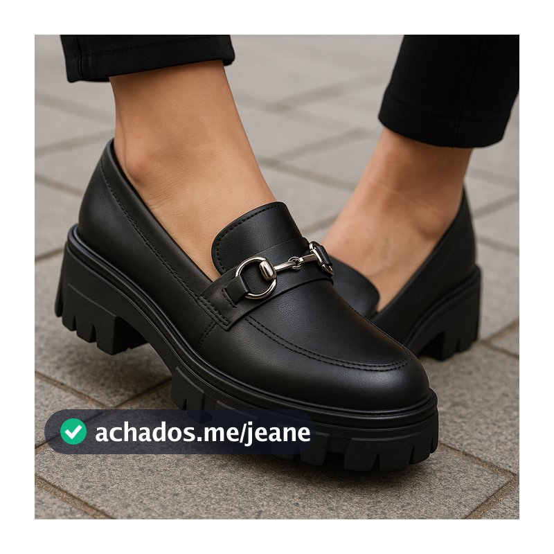 Mocassim Feminino Tratorado Sapato Oxford Plataforma Blogueira Tendencia