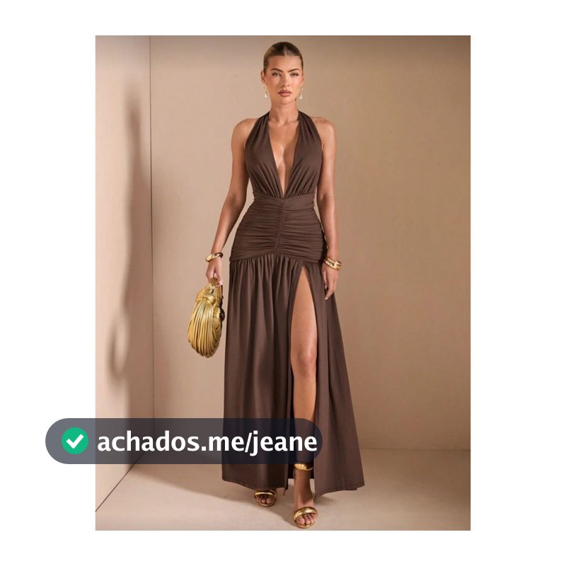 Vestido Longo Feminino Solto Sexy Costas Nuas Casamento Madrinha Formatura Evento