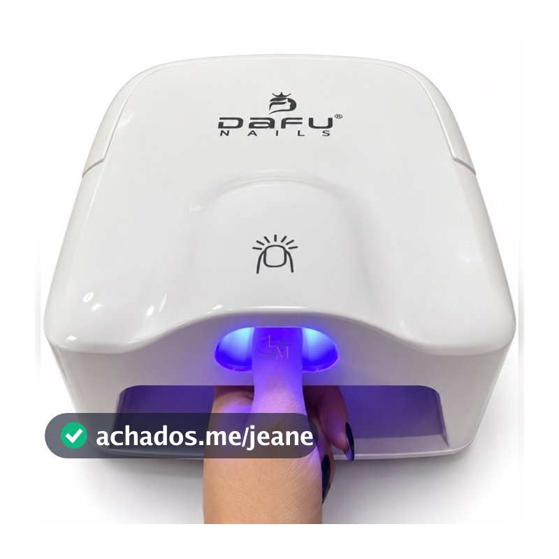 Cabine de Unha Dual Mode Dafu 71Leds de Cristal Possui Abertura Para Polegar Painel Touch Alta Qualidade