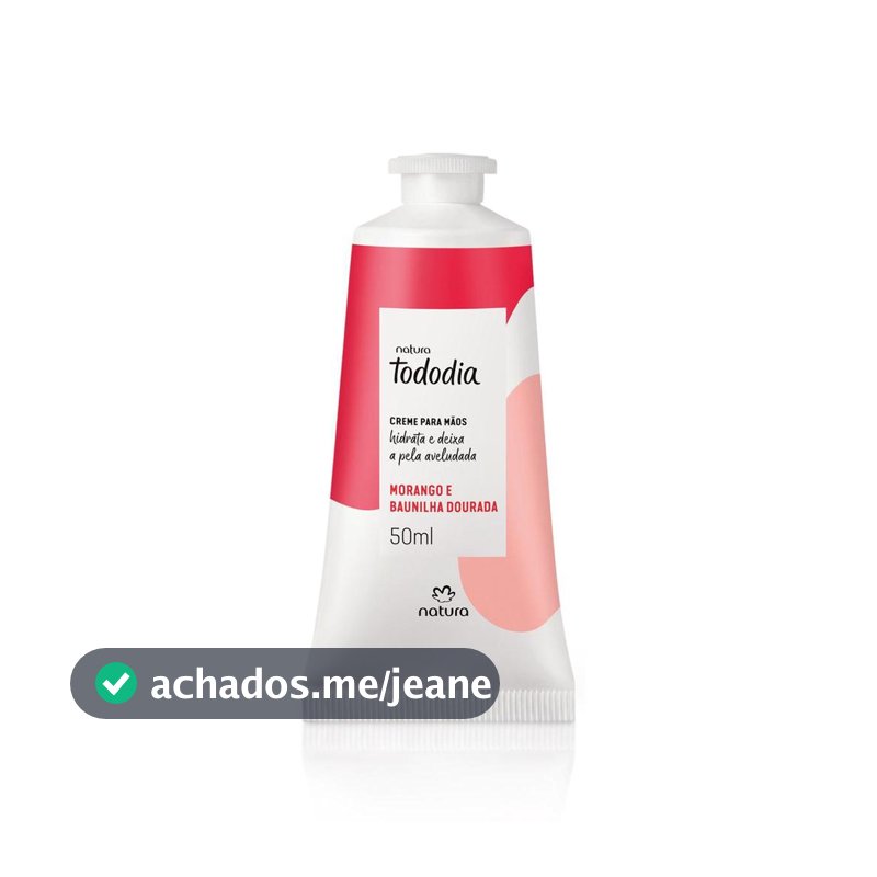 Creme  para Mãos Tododia Morango e Baunilha Dourada 50 ml