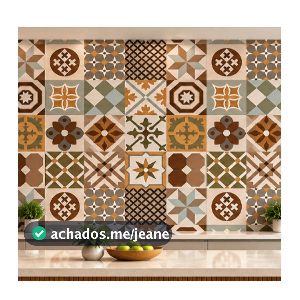 Papel de Parede Azulejo Cozinha, Banheiro Área interna, Adesivo Vinílico AutoColante ENVIO IMEDIATO
