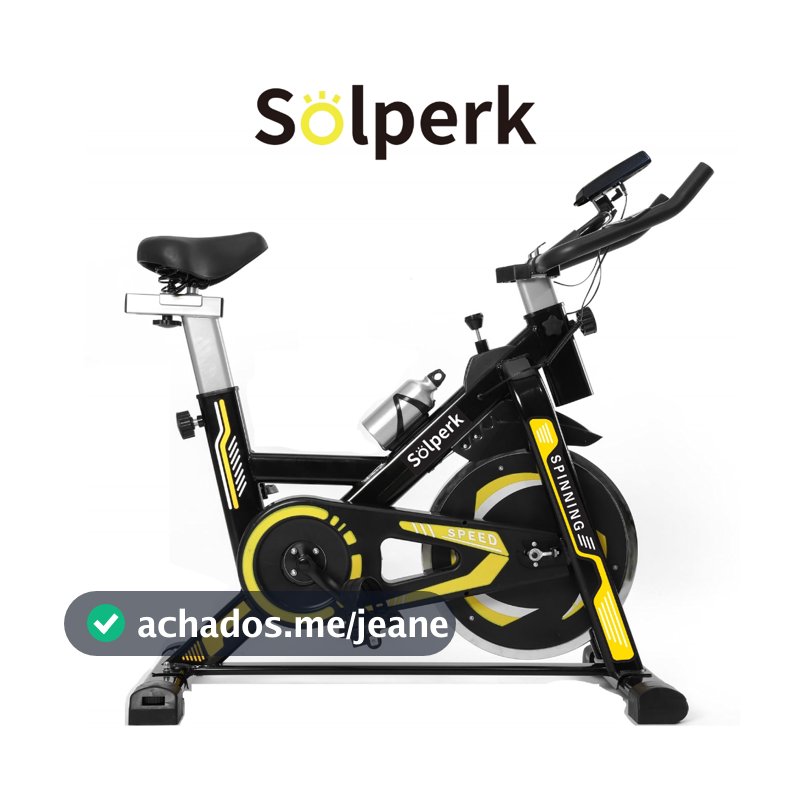 Solperk Bicicleta Spinning Profissional Ergométrica Silenciosa Bike Indoor Suporta até 120kg Para Casa