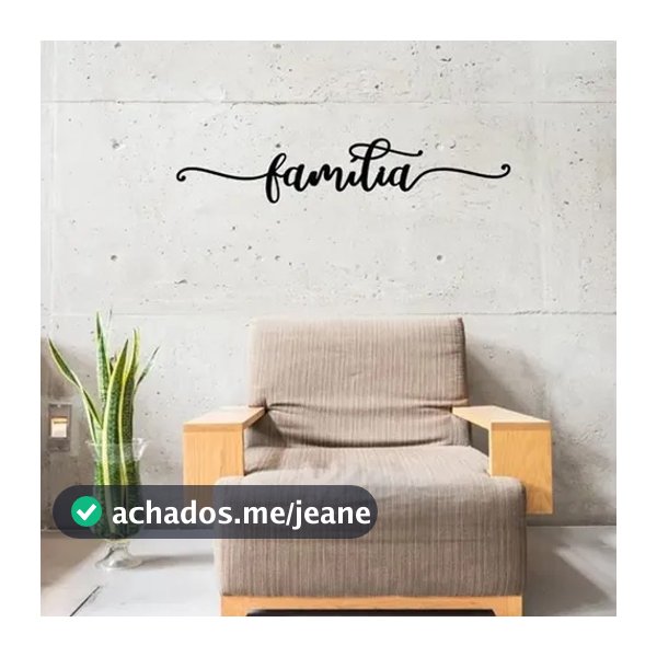 Quadro Decorativo Familia MDF Preto