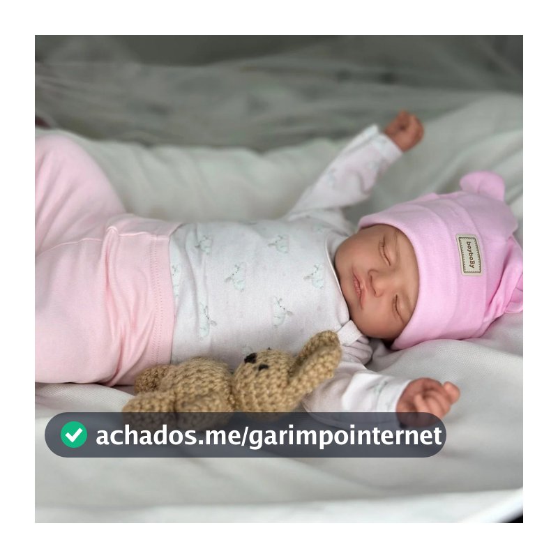Bebê Boneca Reborn Rosali Siliconada Realista Pode dar Banho Em Promoção