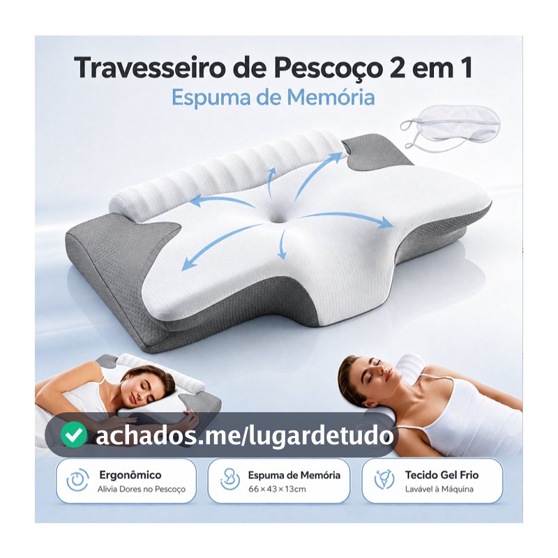 2em1 Travesseiro Ortopedico E Cervical Travesseiro Ajustável Combing The pain In Column, Headaches