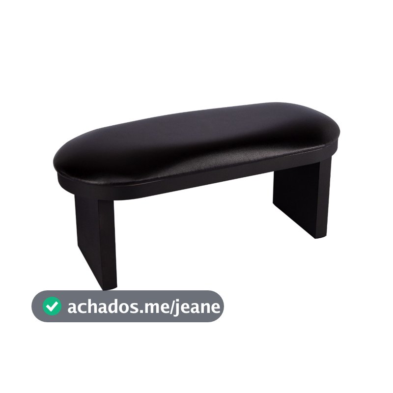Apoio de Mão - Apoiador de Mão MDF Padrão Preto - Nail designer Manicure - Alongamento de Unha