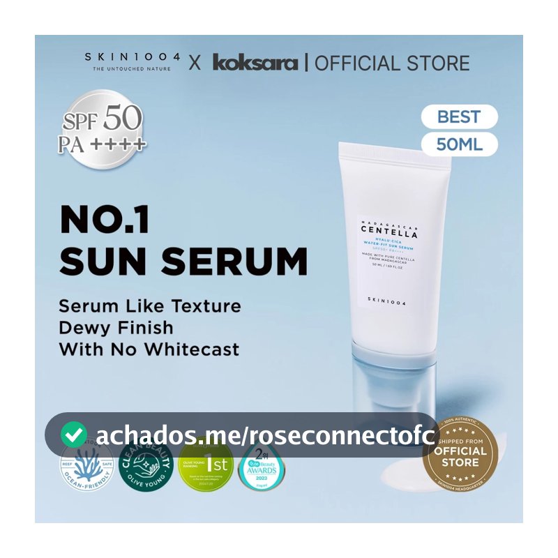 [OFFICIAL] SKIN1004 Madagascar Centella Hyalu-Cica Water-Fit Sun Serum 15ml/50ml/100ml/50ml2ea