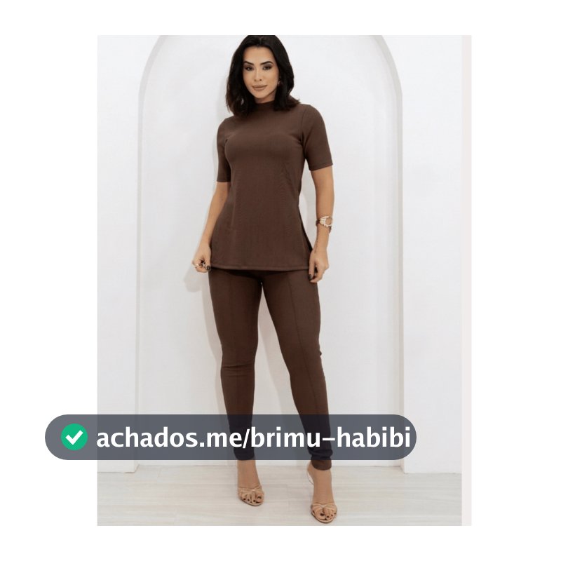 Conjunto Feminino Calça e Blusa Assimétrica Gola Alta Elegante Moderno Tecido Montaria Premium