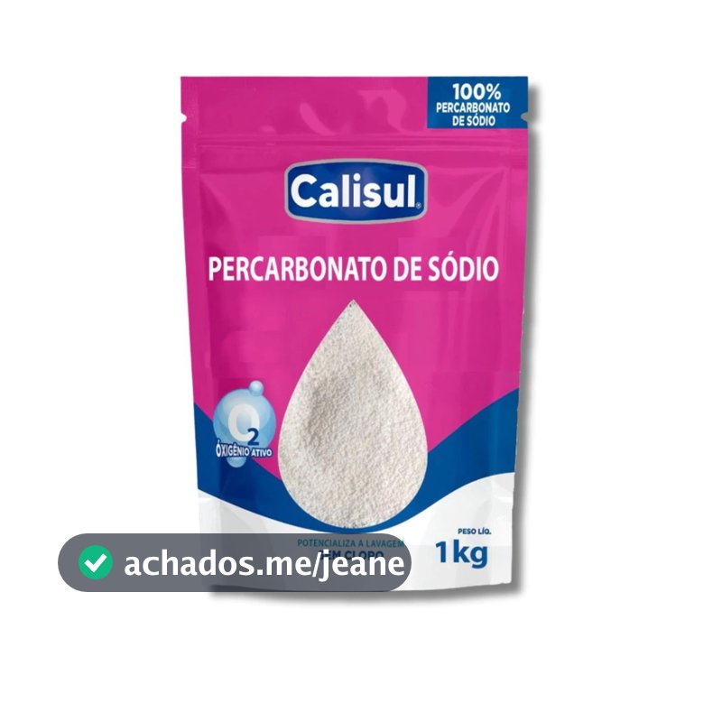Percabonato 100% Puro Tira Manchas Roupas Brancas E Coloridas 1KG