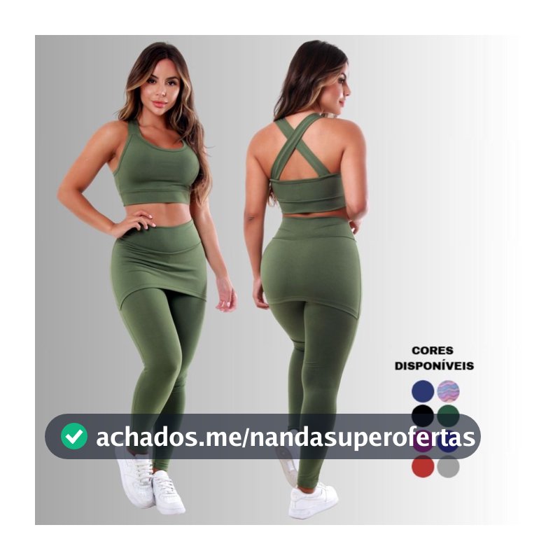 Conjunto Legging Tapa Bumbum Roupas Fitness Femininas Para Academia A15