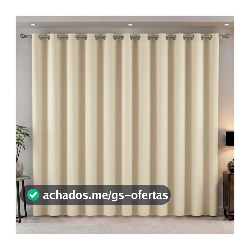 Cortina Blackout 100% para  Sala, Quarto  Veda Luz tecido grosso