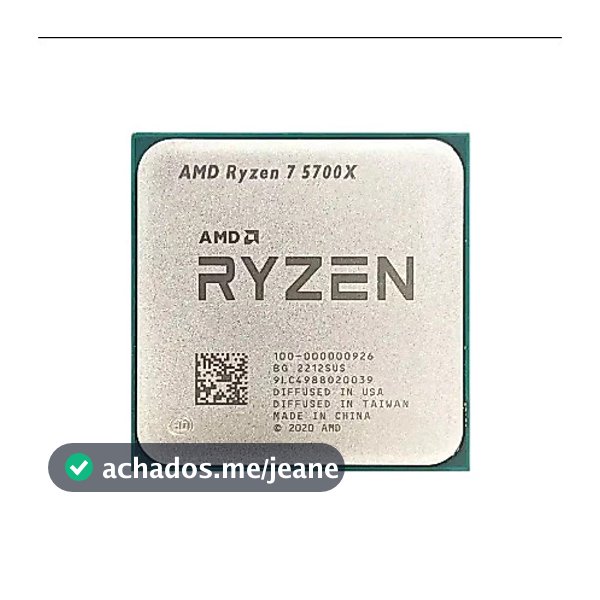 Processador AMD Ryzen 7 5700X, 4.6GHz Max Turbo, Cache 32MB, AM4 (OEM) 100-000000926