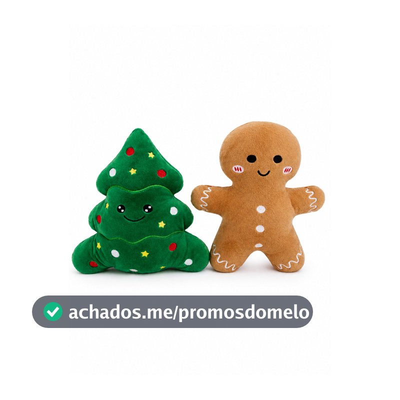 Kit Pelúcia Natal Árvore de Natal + Biscoito Almofada Natalina Fofa Decoração e Presente