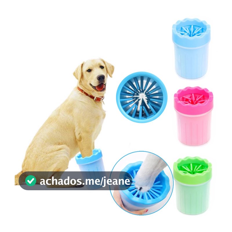 Limpa Patas Cachorro De Animais Em Silicone Pets Copo Limpador Banho Lava Pata Pet Cachorros Cão