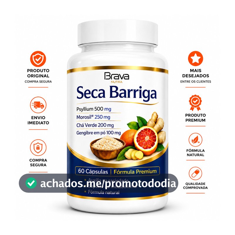 Psyllium + Chá Verde | 60 Cápsulas | Envio Rápido | Fórmula Premium