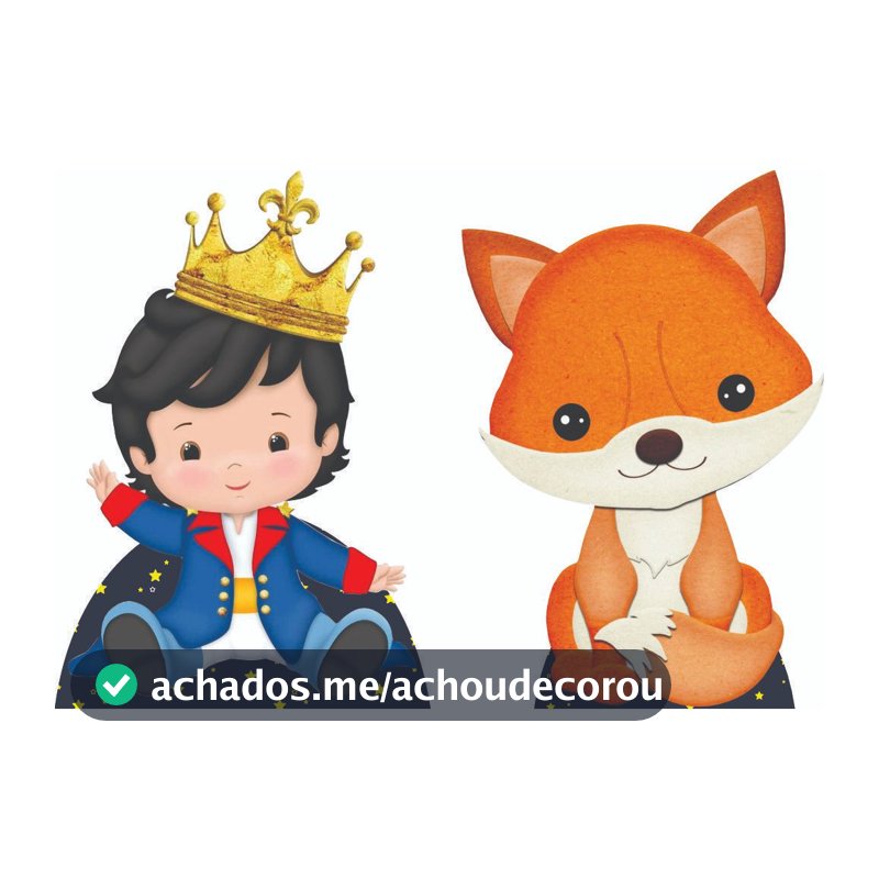 kit display baby 2 unidades de chao com 60 cm PEQUENO PRINCIPE CUT CABELO PRETO