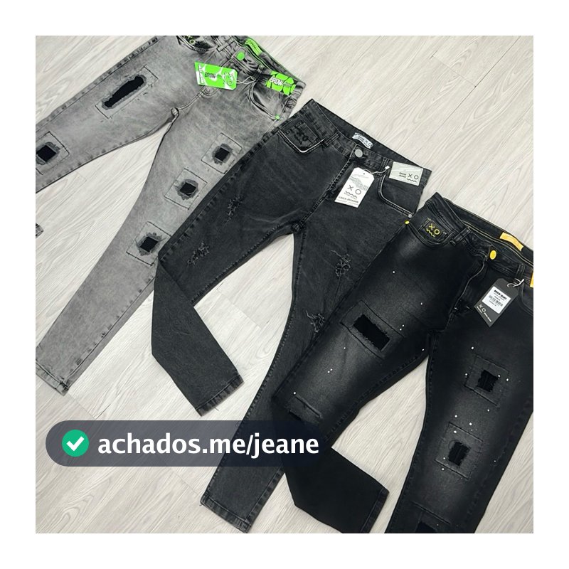 Calça Masculina Brow Jeans Skinny Jogador - Envio Imediato