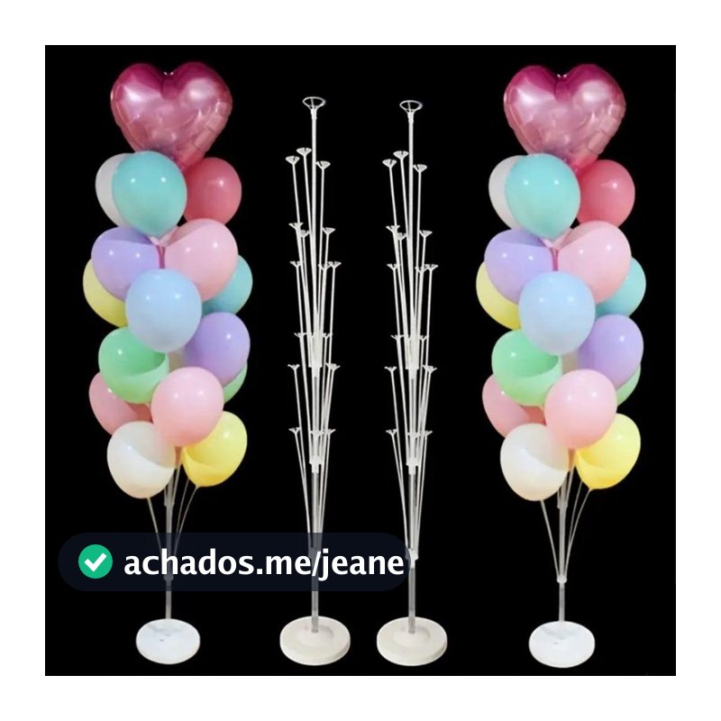 Suporte Chão Para Balão 1,68 m C/ 19 Varetas Para Bexigas aniversario casamento decoração