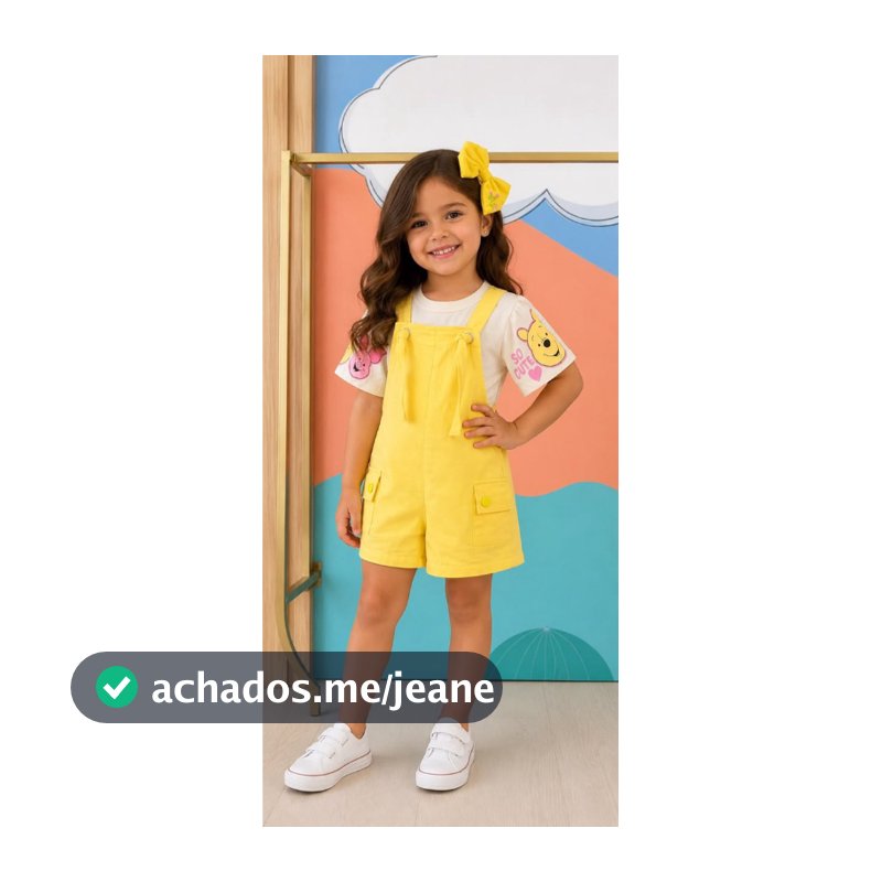 CONJUNTO JARDINEIRA URSINHO POOH