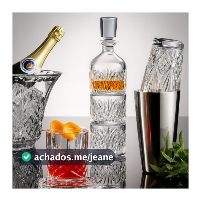 Trio Jogo de Whisky 3 Peças Empilháveis 280ml