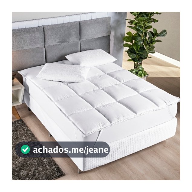 Pillow Top Suavitec Casal Padrão 6cm Alt. Protetor Super Fofo MicroPercal 200 Fios