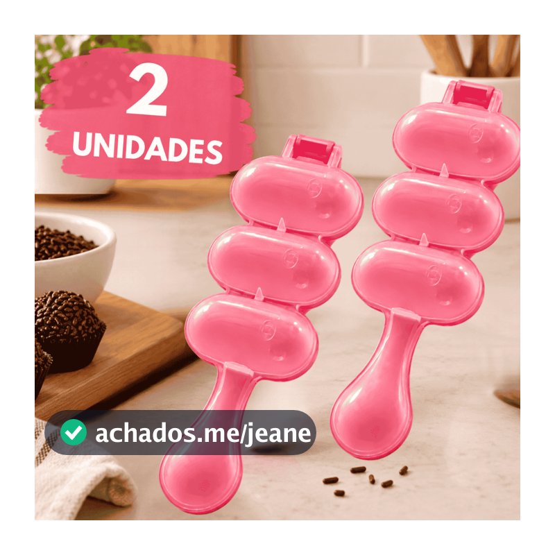 Kit 2 Unidades Boleador de Doces  Forma para Brigadeiro Beijinho Bicho de Pé Confeitaria ENVIO IMEDIATO