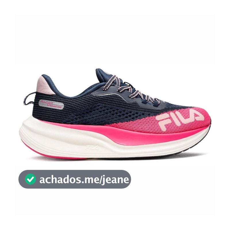 Tênis Fila Racer Speedzone Feminino Azul Rosa Corrida Treino