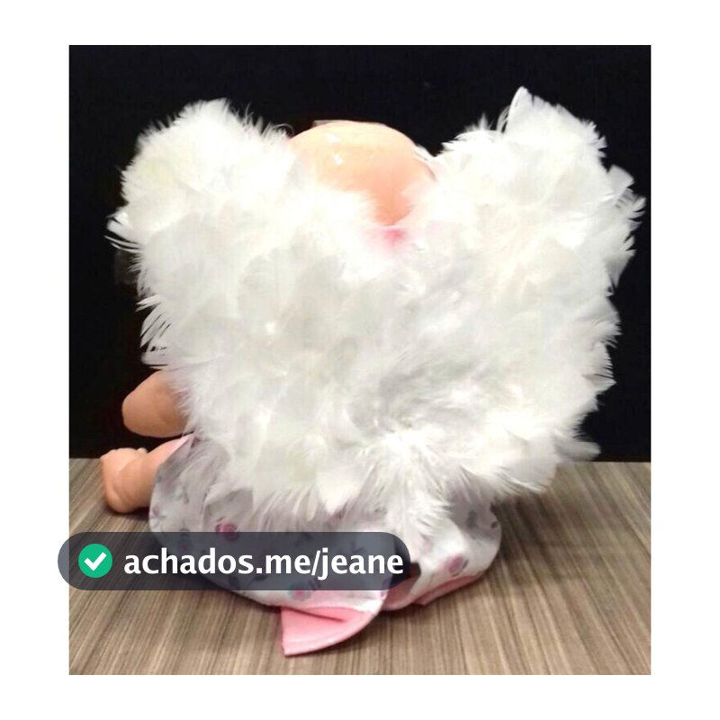 Asa De Anjo Bebê 30x20cm Penas Naturais Fotos Newborn