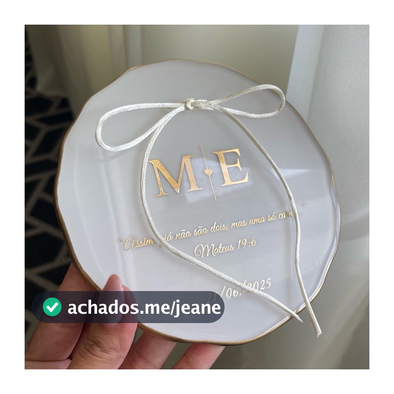 Porta Alianças em Resina | Porta Alianças para Casamento | LEIA A DESCRIÇÃO