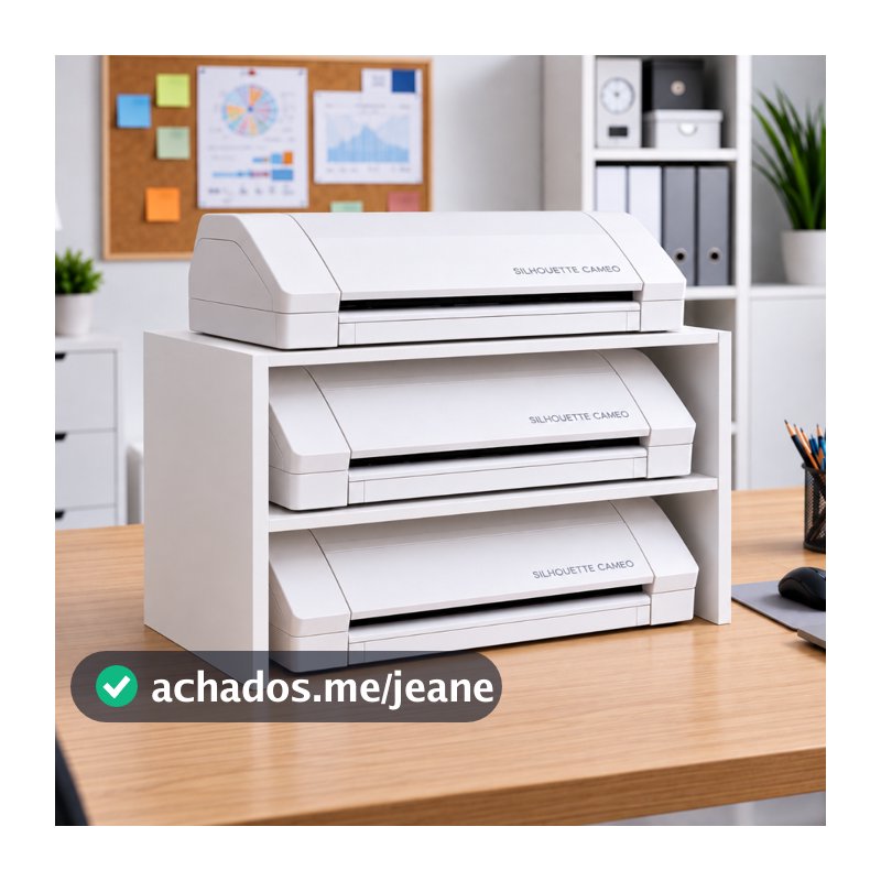 Suporte para Silhouette Cameo 3 Nichos Organizador de Máquinas de Corte-115