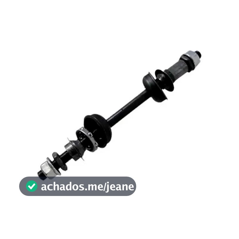 Eixo Traseiro Paco 3/8 x 175 mm Com Caixa Colar Espaçador P/Cubo