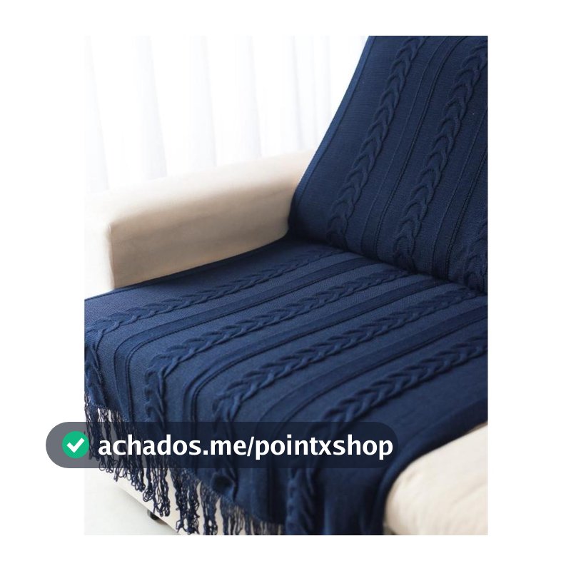 Manta Peseira Dubai Tricot Decoração Para Sofá Cama Sala