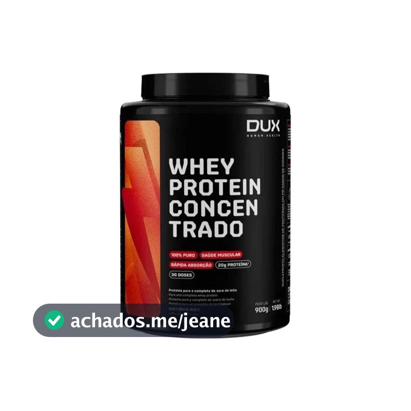 Whey Concentrado Pote 900g Dux Nutrition