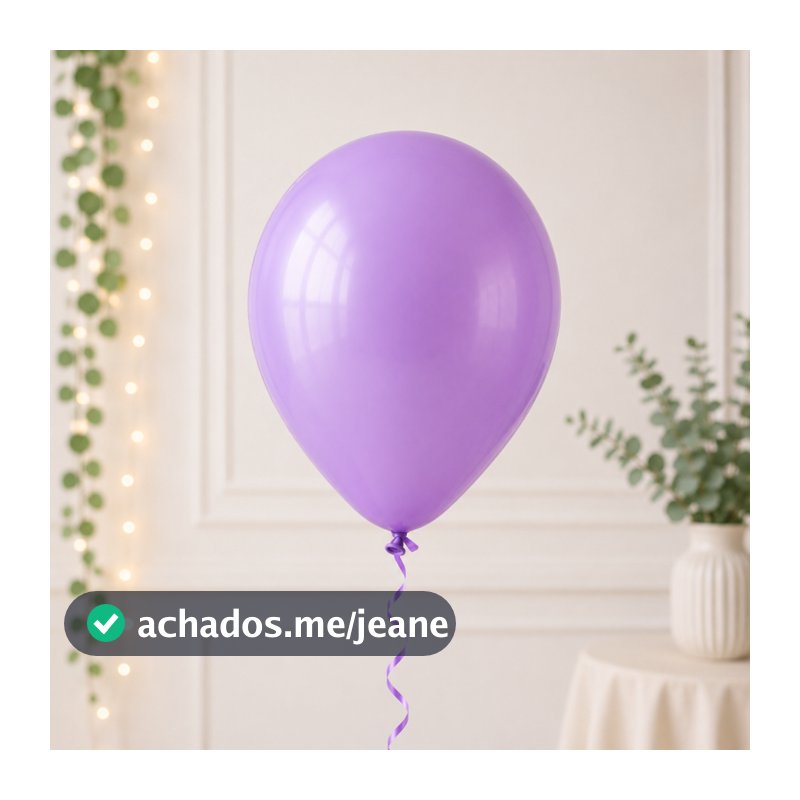 50 Unid Bexiga Balao Lilas 6,5 Latex  Decoraçao Festa