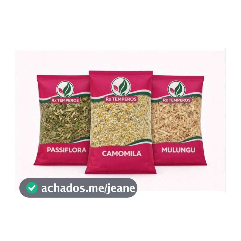 Mix Bons Sonhos – Chá Natural Relaxante com Passiflora, Camomila e Mulungu | 100g cada