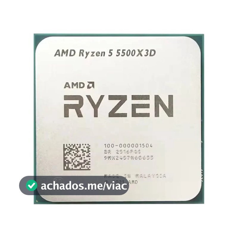 AMD Ryzen 5 5500X3D, 4.0GHz Max Turbo, Cache 96MB, AM4, (Novo S/Box)